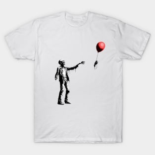 Zombie Balloon Banksy Style T-Shirt